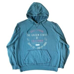 Levi’s Men Long Sleeve Hoodie Sweatshirt size M,Green,Golden State California